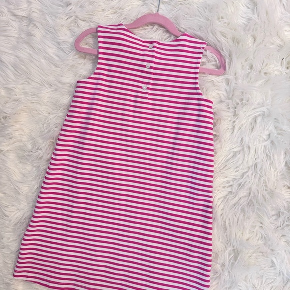 🌸Janie and Jack Pink and White Striped Dress🌸 - Picture 2 of 5